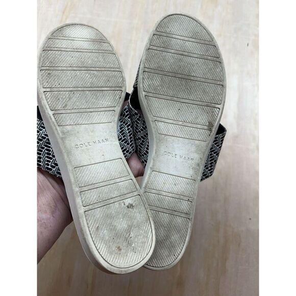 Cole Haan Criss Cross Strap Sandals Grand OS 10 B Blues Flat - Picture 2 of 6